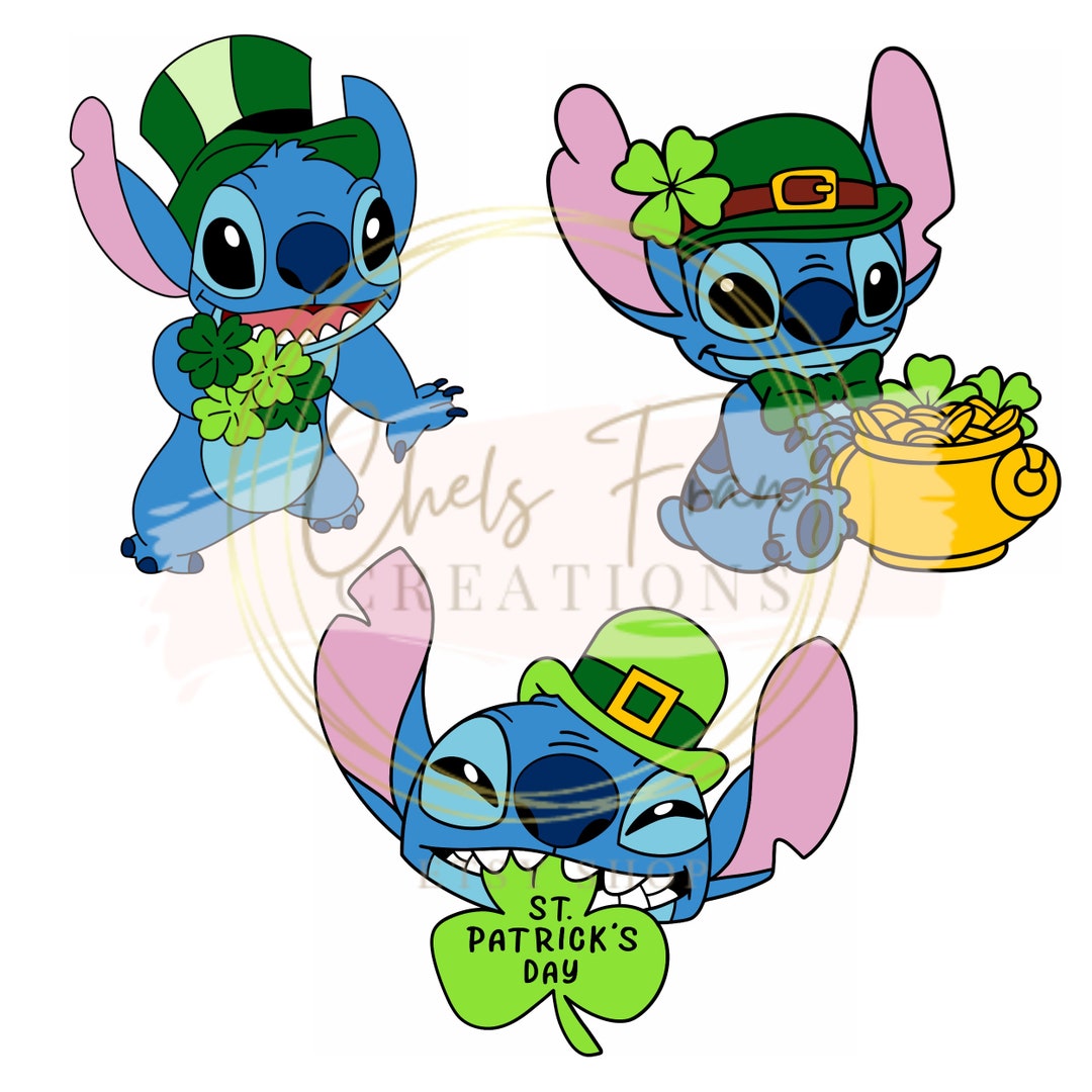 stitch st patricks day