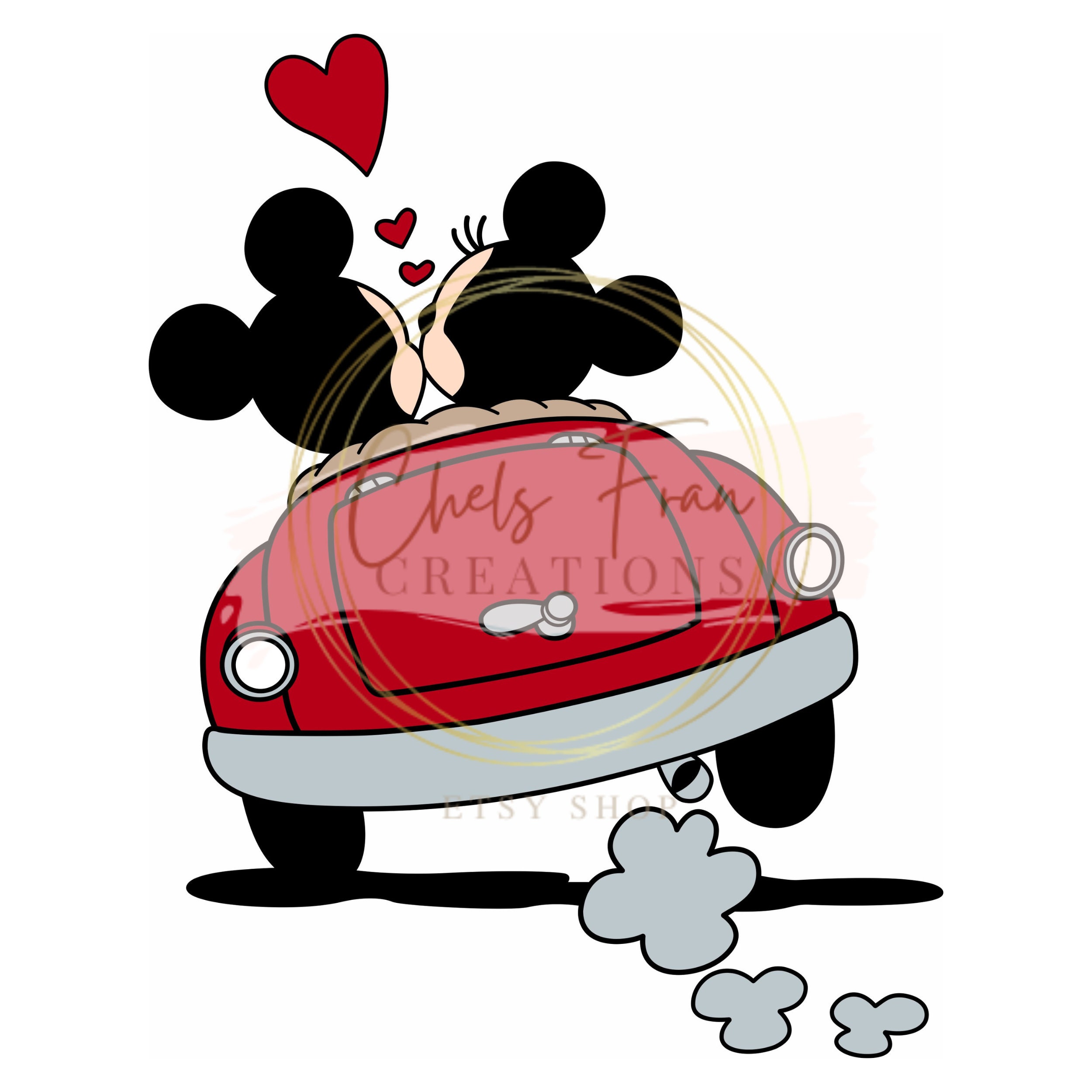Taza Disney Mickey Kiss Sketch Rojo