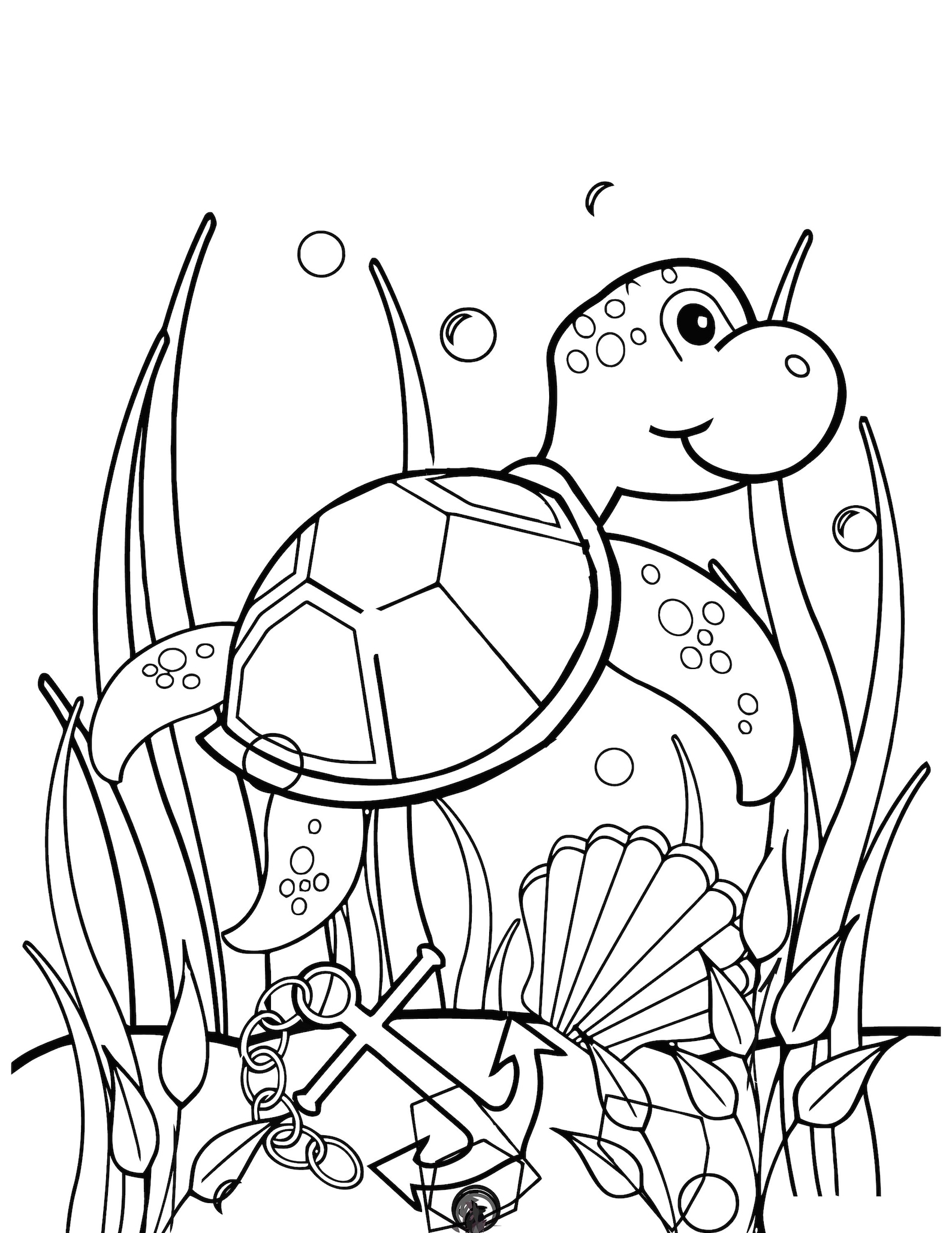 Sea Life Coloring Book For Kids Super Fun Coloring Pages Etsy