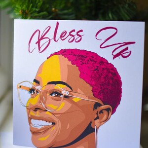 De "Bless Up"-kerstkaart