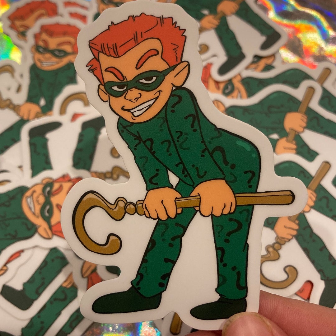 The Riddler Gotham Sticker The Riddler / Edward Nygma Batman Forever Sticker - Etsy