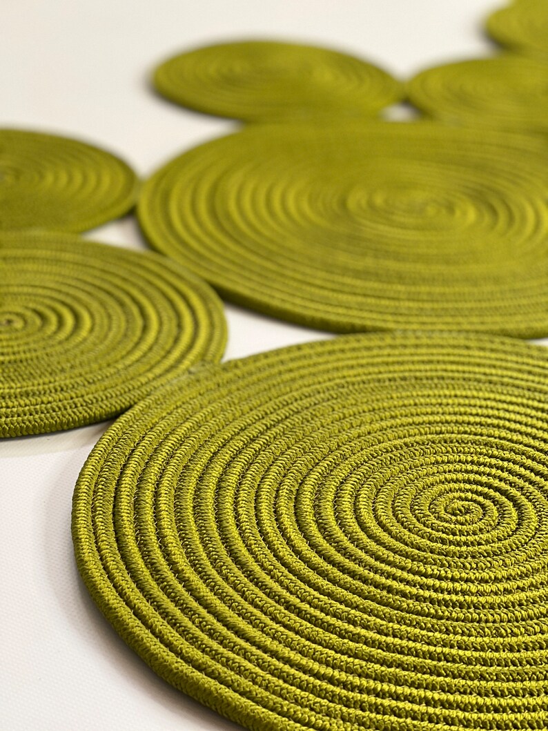 Hand Made Carpet From Rope. Rug From Rope. Decor for Bathroom. Carpet