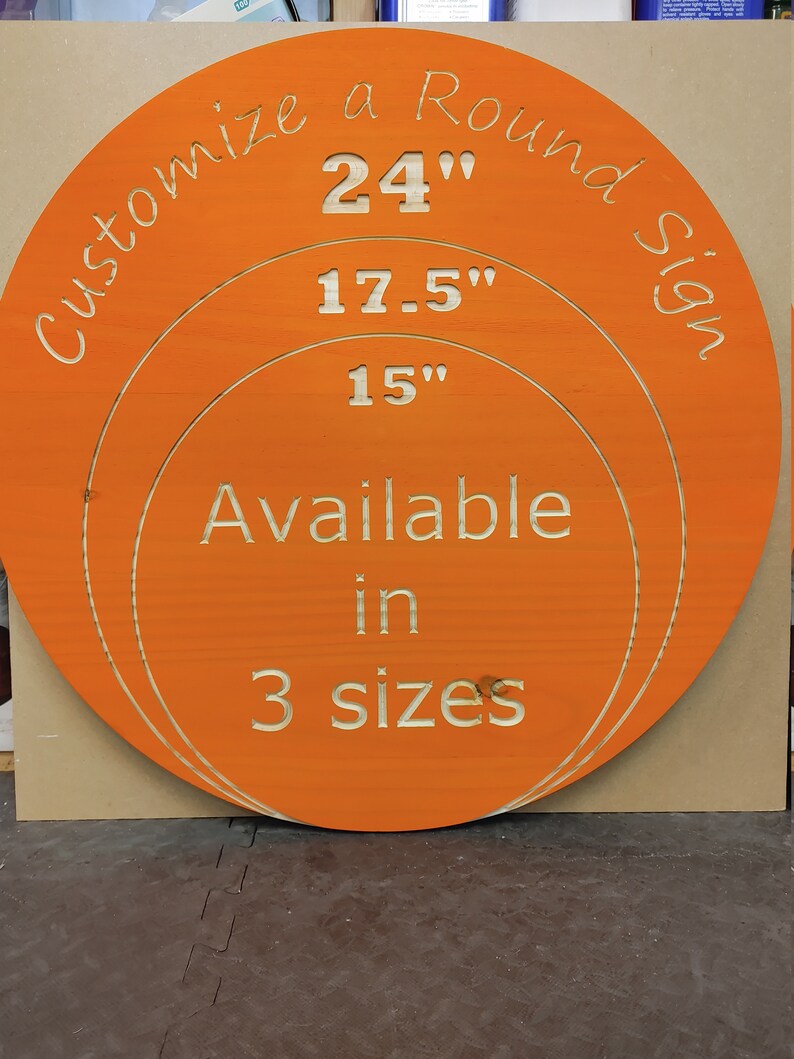 17 Sign Striped 17 Round Sign 17 Circular Sign Customized Round | Etsy