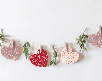 valentine bunting etsy