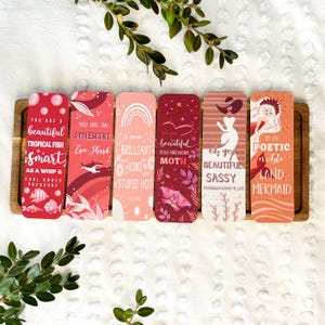 Nieuw 2025! Leslie Knope Compliments Galantines Day Bookmarks - Set van zes, Valentijnsdag Bookmark Pack, Parks and Rec Bookmark Set