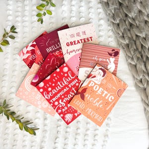 Novo 2025! Leslie Knope Compliment Galentines Greeting Cards, Ann Perkins Valentines Parks and Rec Card, Cartão Único ou Conjunto de 8