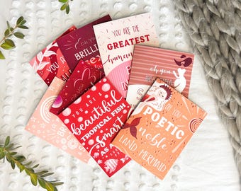 Novo 2025! Leslie Knope Compliment Galentines Greeting Cards, Ann Perkins Valentines Parks and Rec Card, Cartão Único ou Conjunto de 8
