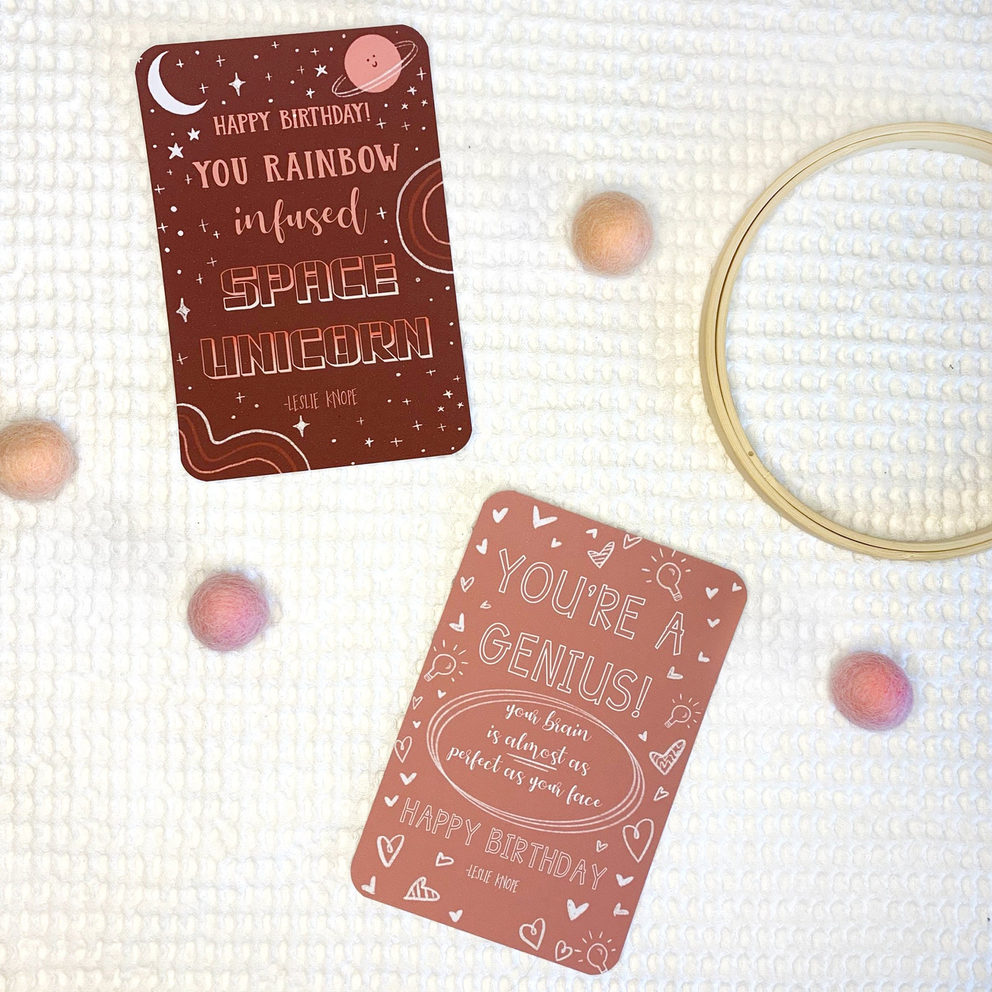 Rec Card Image Leslie Knope Compliments Birthday Postcard Variety Pack; Galentines ...