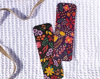 Herfst Bloemen Bladwijzers - Set van twee, Herfst Bladwijzers, Leuke Thanksgiving Bookmark Set