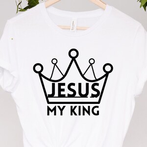 JESUS MY KING, Sublimation Png, Svg, Sublimation Svg, Design, Christian Design,