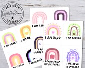 Kids Affirmation Cards, Daily Affirmations, Printable Cards, Positive Cards, Kids Printables, Gift For Kids, Mindfulness Cards, Affirmations