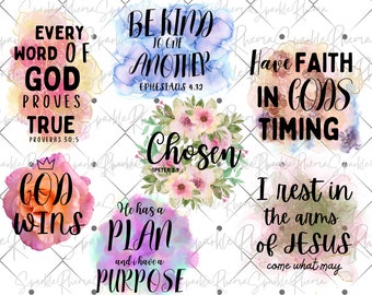 Bible Sublimation Design, Christian Png, Coffee Mug Png, Png Bundle Files, Scripture Png, Watercolor Sublimation Png, Religious Png