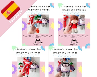 PDF pattern. Foster's Home for Imaginary Friends crochet pattern (Spanish)