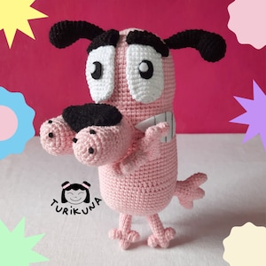 Courage the Cowardly Dog, amigurumi, doll, cartoon network