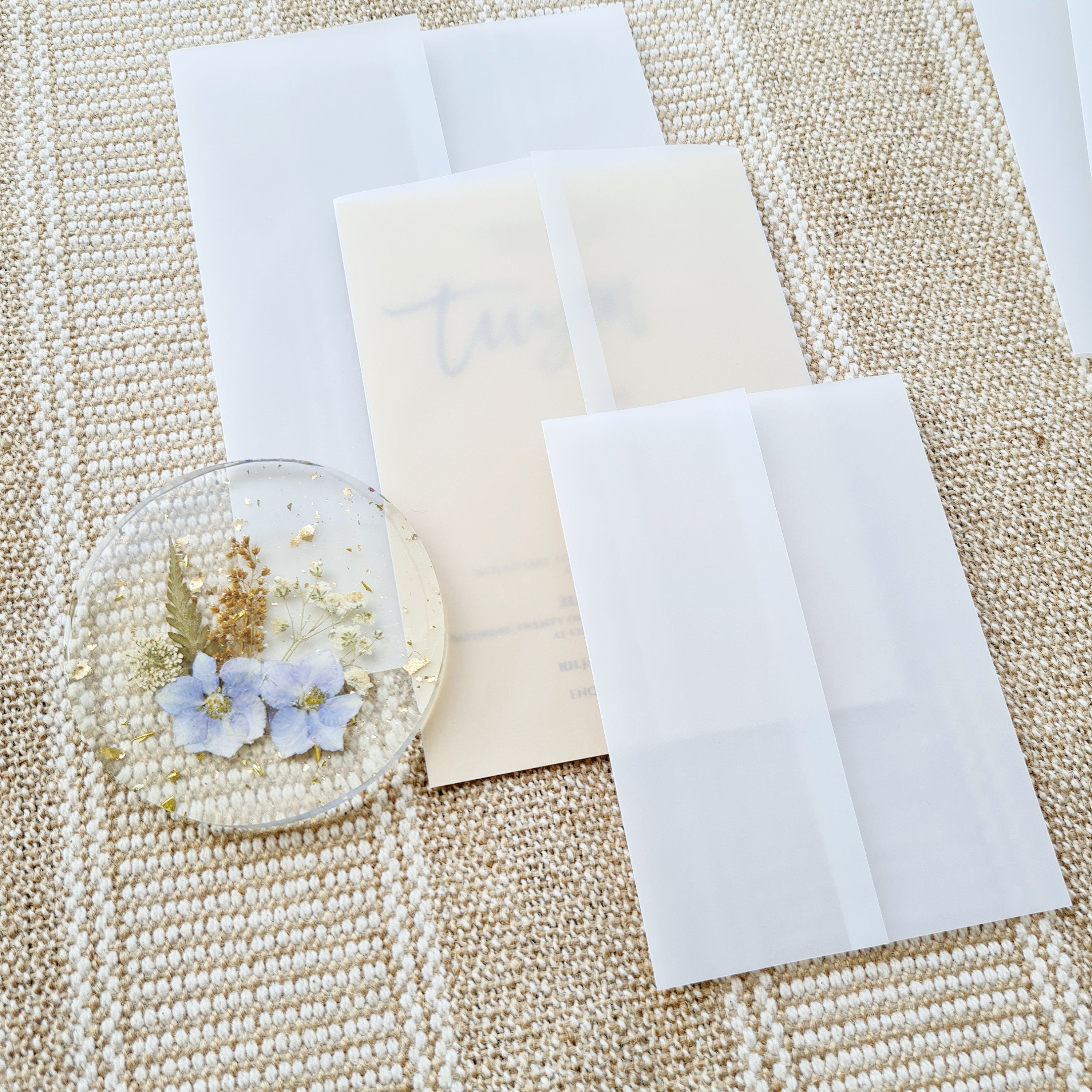 Custom Vellum Jacket Customize Size Plain Vellum Wrap 5x7 Etsy UK