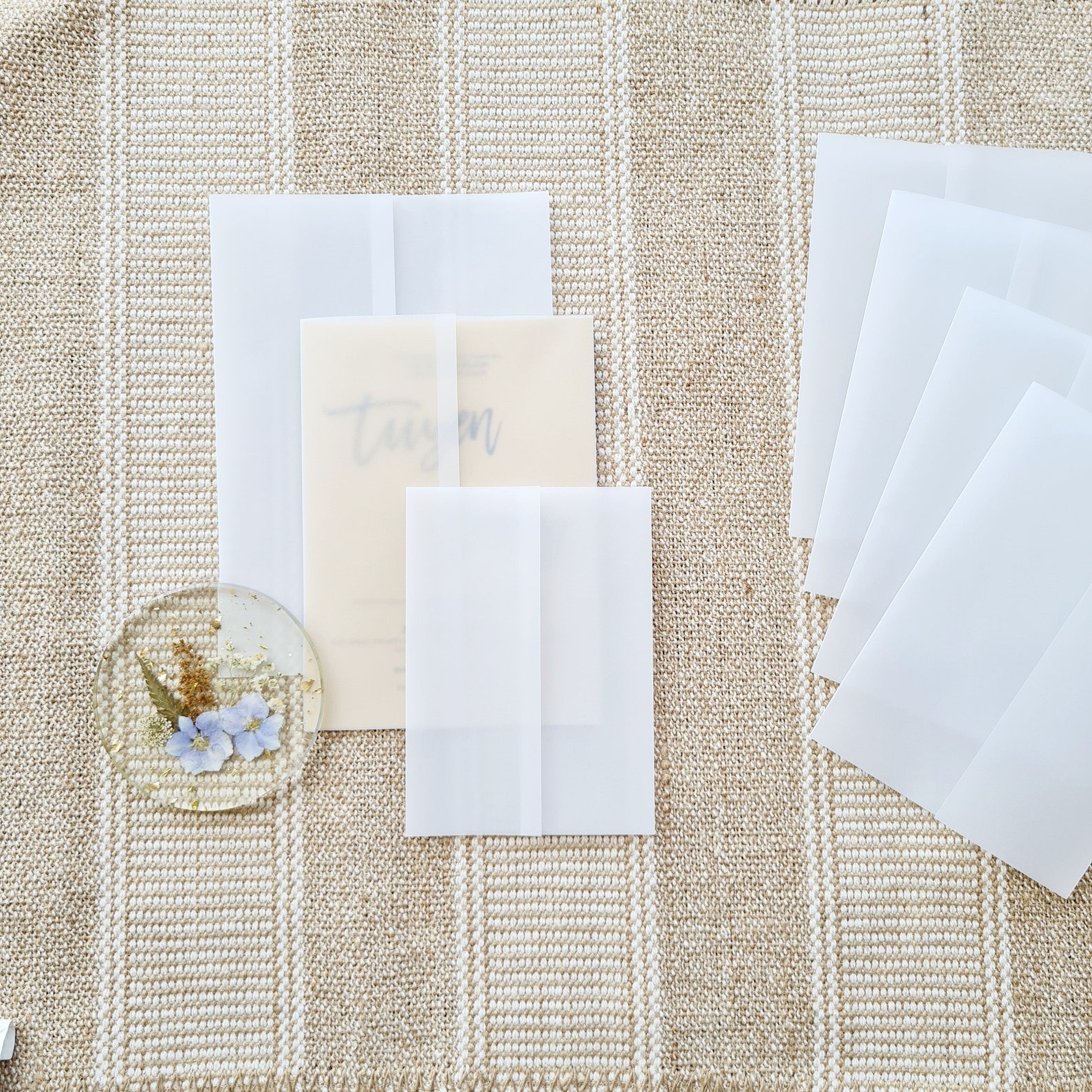 Custom Vellum Jacket Customize Size Plain Vellum Wrap 5x7 Etsy UK