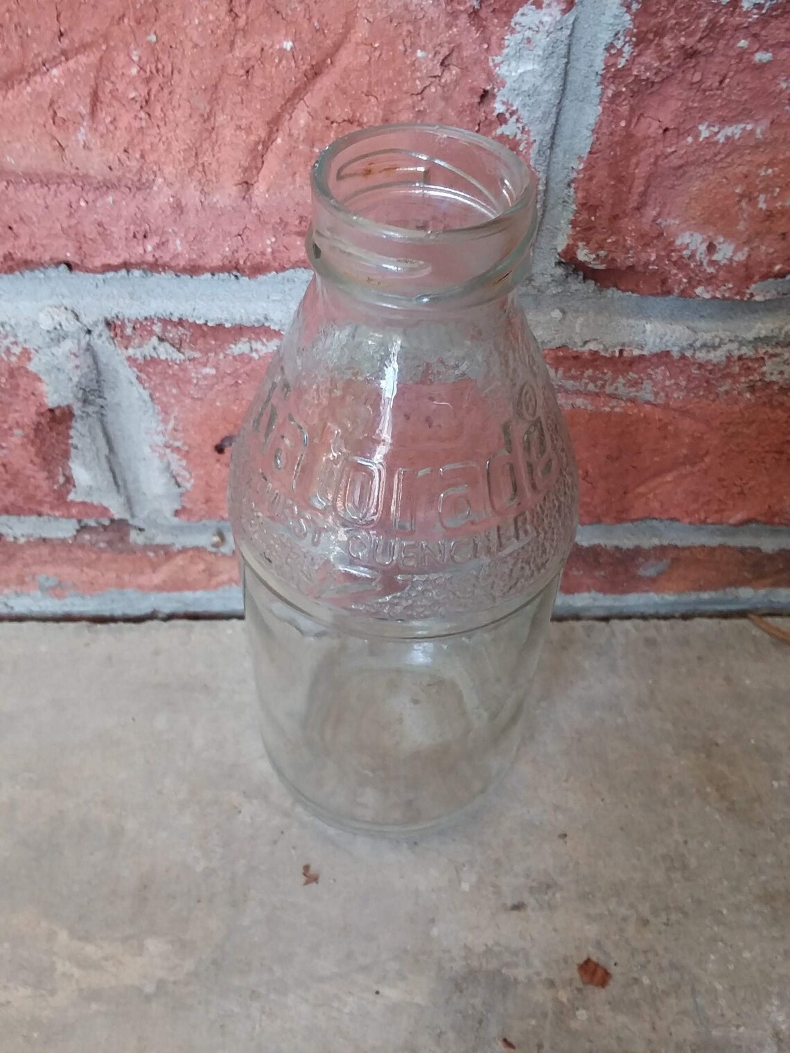 Vintage glass gatorade bottle Etsy