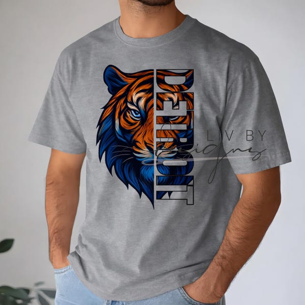 Camiseta de béisbol de Detroit / Camiseta Comfort Colors con gráficos llamativos