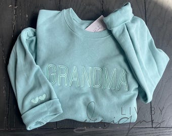 Customized Gift for Grandma, Personalized Mother's Day gift  | Family Keepsake Sweater for Mom, Grandma, Aunt