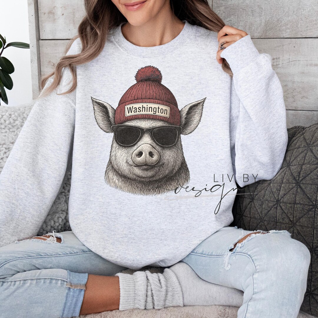 Washington Spirit Animal Crewneck | Commanders Football Fan Gear - Etsy