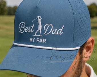 Best Dad By Par Golf Hat For Dad, Custom Best Dad By Par Adjustable Cap,  Papa Name Golfing Gift, Husband and Kids Gift Father's Day Gift