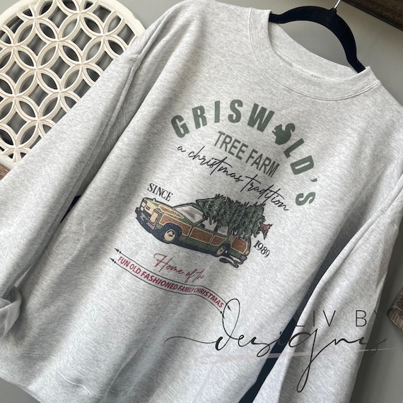 Griswold Tree Farm Christmas Sweatshirt | Vintage Holiday Crewneck