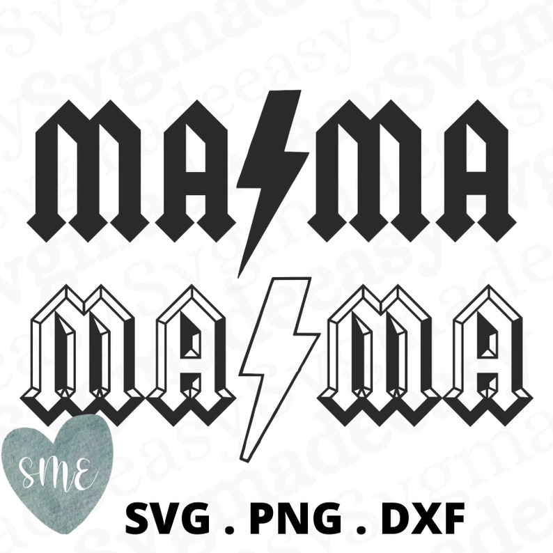 Mama SVG for Silhouette or Cricut Machine, Mother's Day Svg, PNG for ...