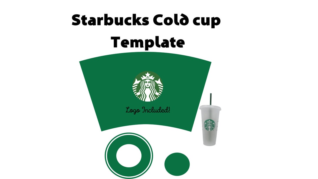 Starbucks Cup Template SVG Starbucks Wrap Template Starbucks - Etsy