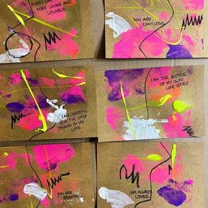 Original Neon-Postkartenset 'Empowerment' (6 Stück)