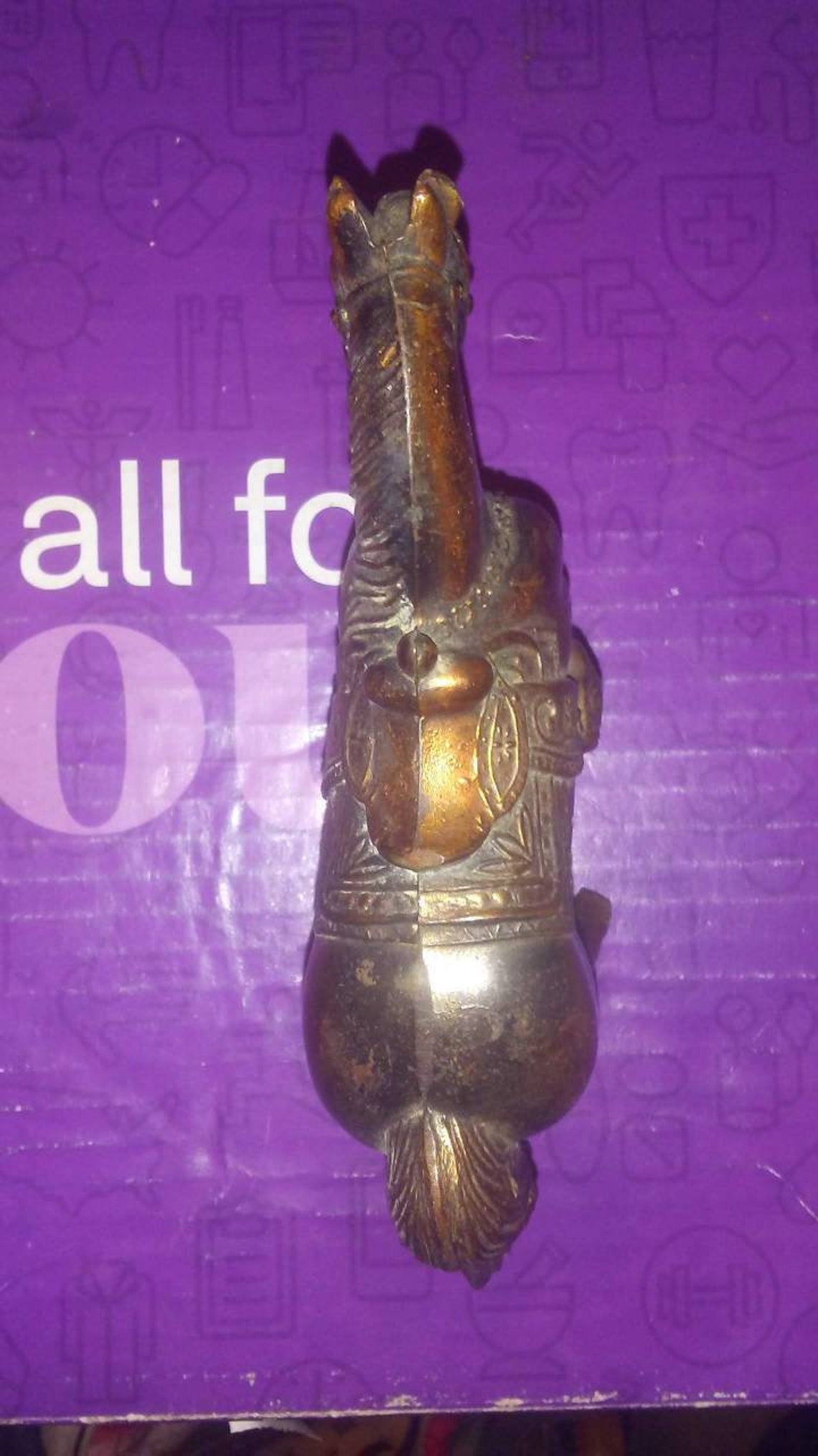 Vintage Horse Figurine 1950s Carnival Prize 4 Cast Pot Etsy