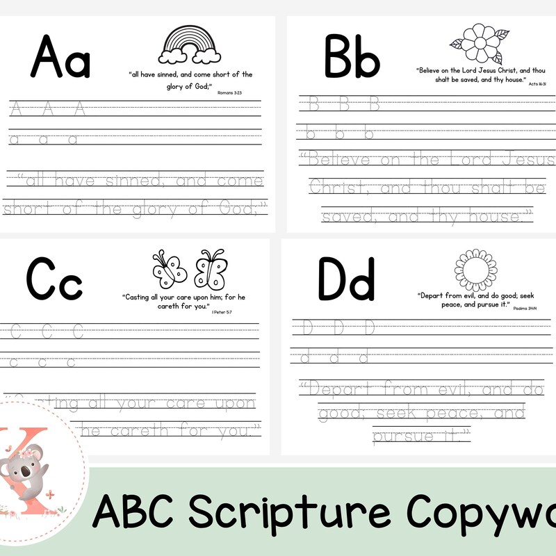 Abc Bible Verse - Etsy