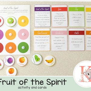 Frucht des Geistes | Busy Buch | Bibelstudium | Sonntagsschulkirche | Bibelstunde | KJV | Christliche Aktivität | Homeschool | Kleinkind
