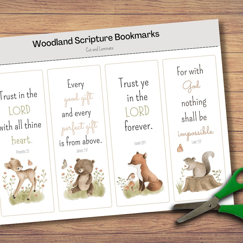 Woodland Spring Bookmark - Etsy UK