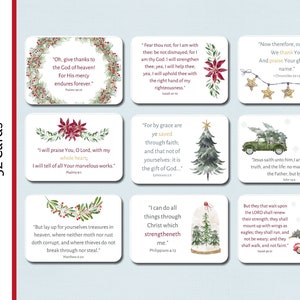 Weihnachtsbibel-Vers-Karten | Schriftvers | Bibel-Vers-Karte | Tischkarten | Winter | Weihnachten Urlaub tags | KJV | Weihnachtsschrift