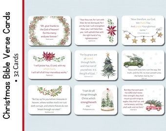Versets bibliques de Noël | verset biblique | Verset biblique | Marque-places | Hiver | Étiquettes de vacances de Noël | LSG | Écriture de Noël