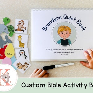 Bible Themed Busy Book| Busy Book | Bible Study | Sunday School Church | Bible Lesson  | KJV | Quiet Book | Educational  | Bible Book