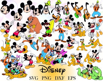 Mickey and Friends Instant Download Donald Disney Holiday 40 Designs Pluto Minnie Disney Christmas Machine Embroidery Goofy