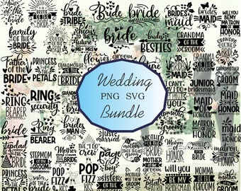 Wedding SVG Png Bundle: 50+ Designs for Cricut & Silhouette (Digital Download)