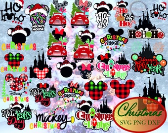 20+ Christmas Svg, DisneyChristmas Bundle Svg Png Dxf, Xmas Svg, Christmas Digital Download Cricut Clipart, Christmas DisneySvg Cut File