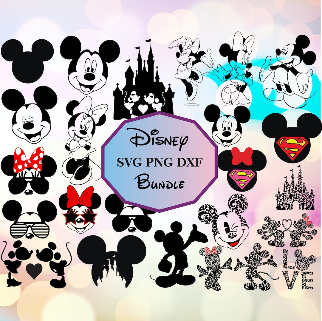80 Disney Bundle Svg Png Cricut Mickey Bundle Disney SVG - Etsy
