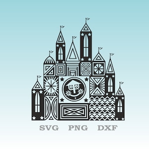 Es un mundo pequeño SVG Vinilo de un solo color Cricut Silueta Vector Archivo de corte DisneySvg, DisneyCastle SVG, DisneyVacation Svg Png Dxf
