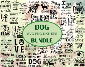 Dog SVG PNG Dxf Eps Bundle: 30+ Designs for Cricut & Silhouette (Digital Download)