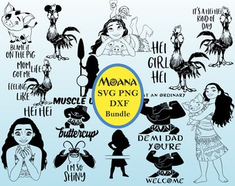 Moana Silhouette Etsy Moana Silhouette Etsy