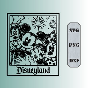 MickeyMouse and Friends SVG PNG Dxf Classic Mickey Sketched Family Vacation Shirts Cut File Design MickeyMinnie Friends Shirts PNG Svg Dxf