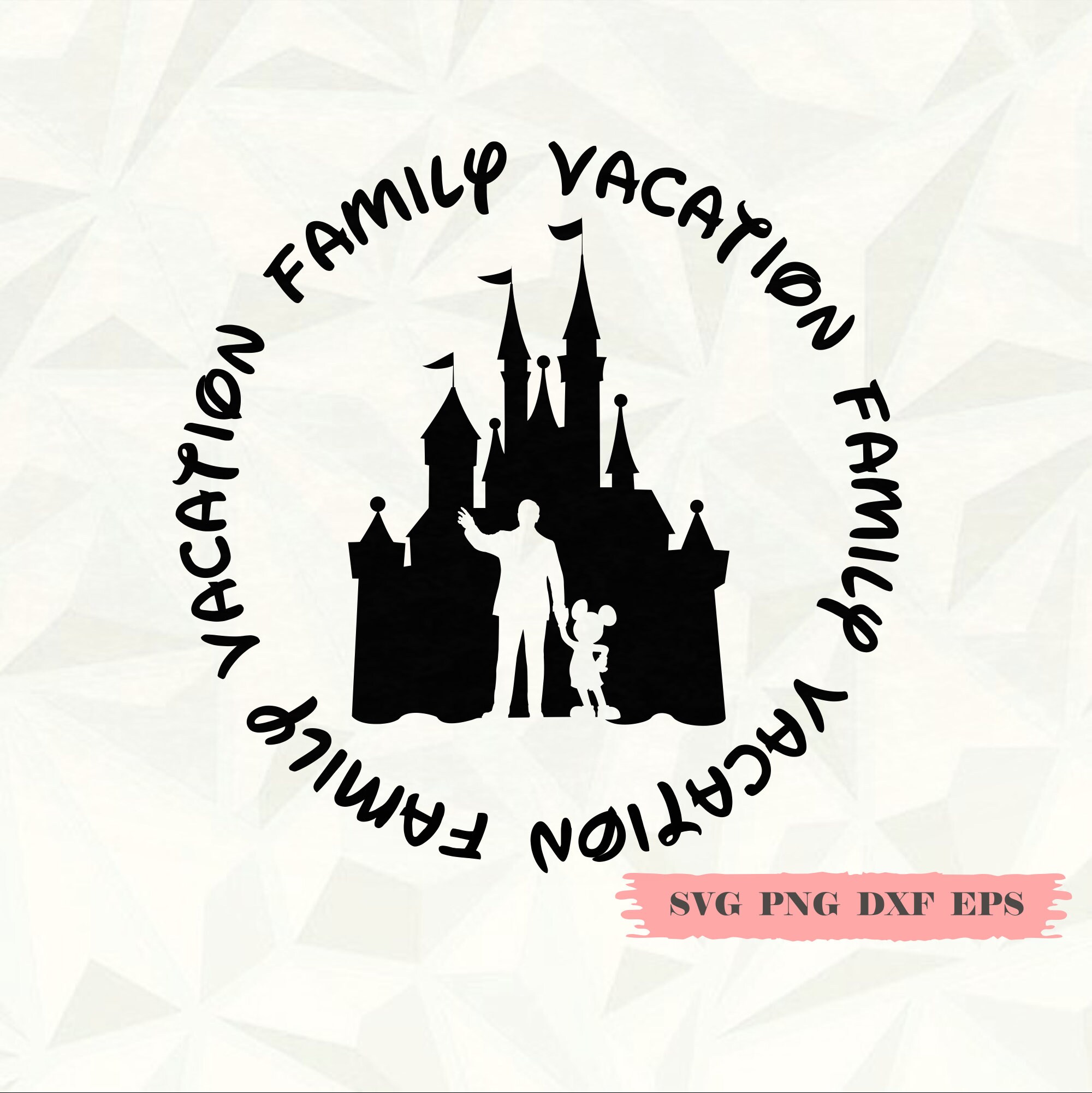 Family Vacation SVG Disney Family Vacation svg png dxf Etsy
