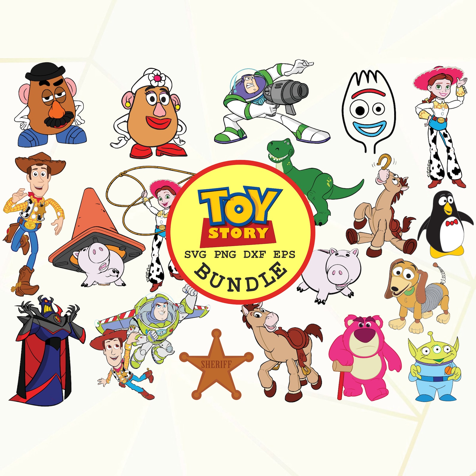 40 Toy Story SVG Toy Story Characters SVG Cricut file Toy  Etsy