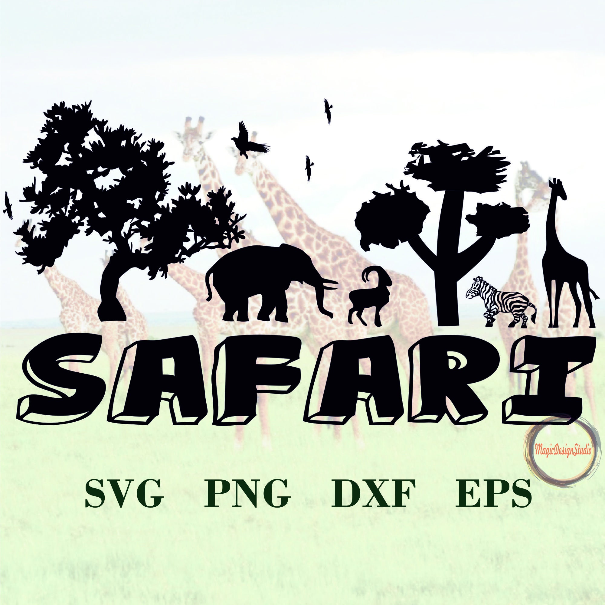 safari animals svg free