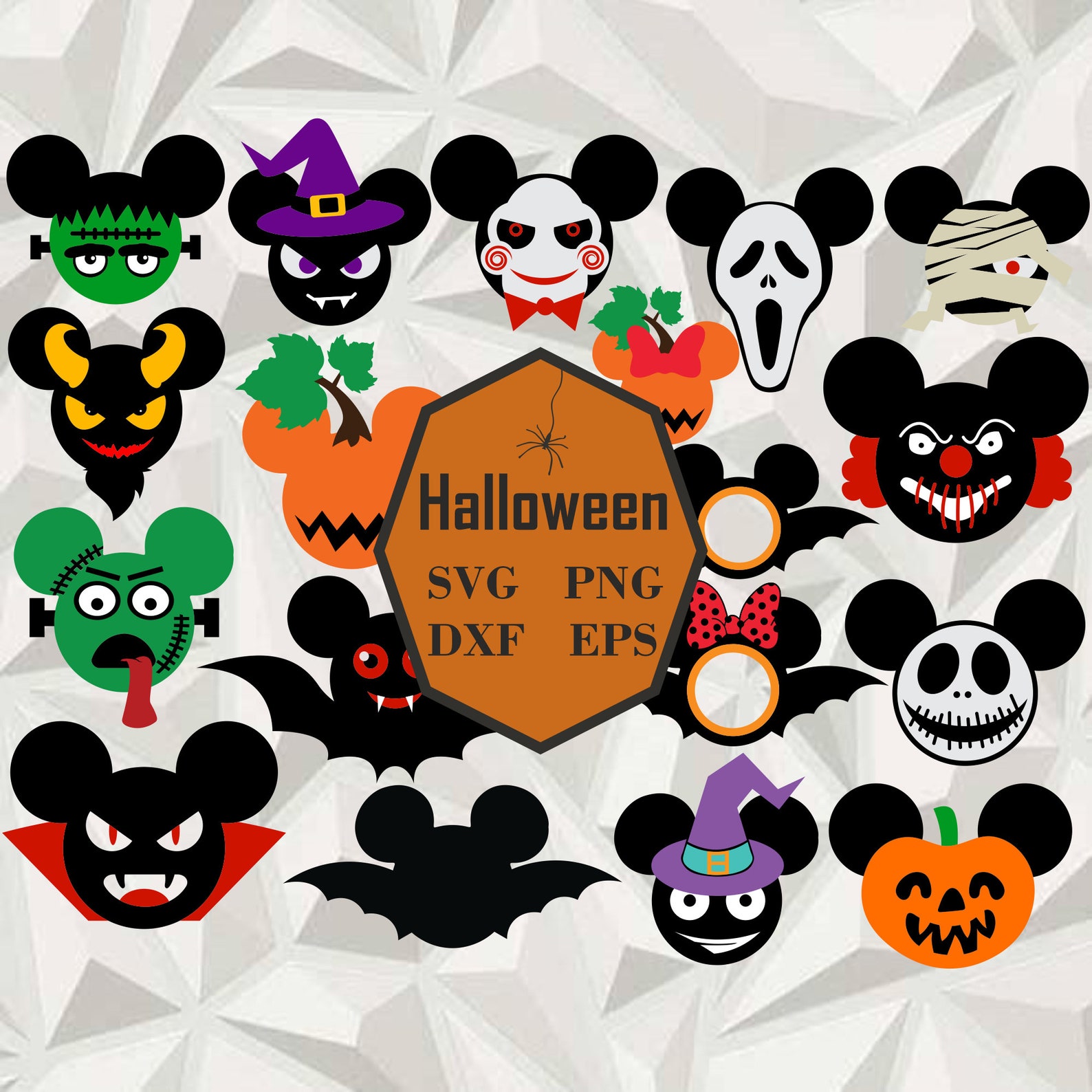 Halloween Disney SVG SVG PNG DXf EPs Instant Digital Download | Etsy