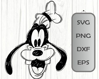 Goofy Sketched Disneyworld SVG PNG Dxf Eps: Cricut Cut File (Digital Download)