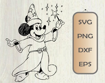Sorcerer Mickey SVG: Disneyworld Shirt Design (Digital Download)